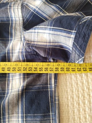 Camisa cuadros azul y blanco Talla XXL