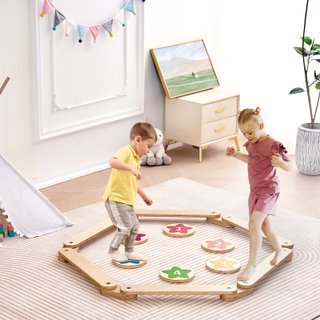 Trave di Equilibrio Colorata Impilabile Bambini