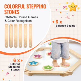 Trave di Equilibrio Colorata Impilabile Bambini