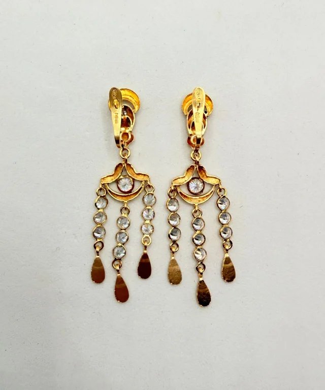 Pendientes Oro 18k Circonitas 5.35g