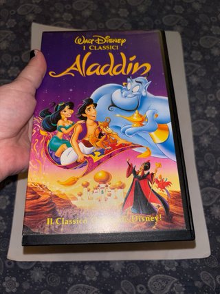 VIDEOCASSETTA COME NUOVA,RARA”ALADDIN”(1994)1’EDIZ