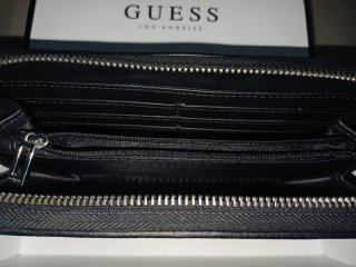 Monedero Guess Negro y Gris