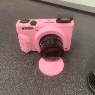 Canon G7X Mark II + scheda sandisk + Cover Rosa