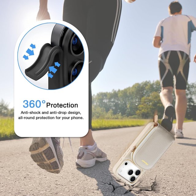 Hanman Portafoglio per iPhone con Braccialetto