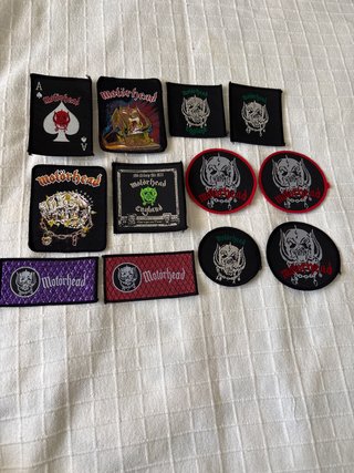 Lote de 12 patches Motorhead 20€ cada