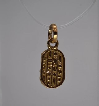 Colgante Escarabajo Egipcio Oro 18k