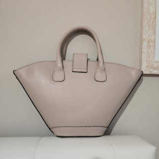 Borsa vera pelle beige donna tracolla