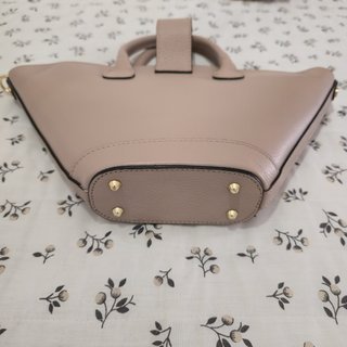 Borsa vera pelle beige donna tracolla
