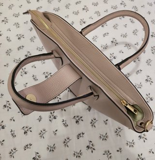 Borsa vera pelle beige donna tracolla