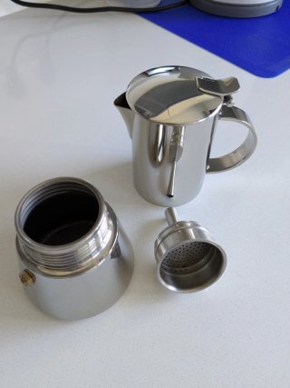 Cafetera Italiana Acero Inox Cocina Inducción