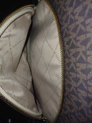 Mochila Michael Kors Marrón y Dorada