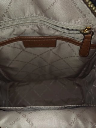 Mochila Michael Kors Marrón y Dorada