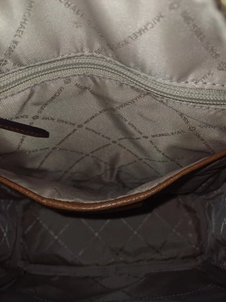 Mochila Michael Kors Marrón y Dorada