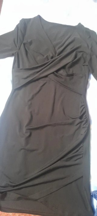 Vestido de fiesta plateado y negro. 4€ los 2