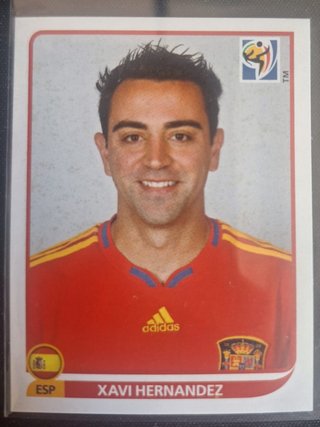 Cromo Panini Xavi Hernandez Mundial Sudáfrica 2010