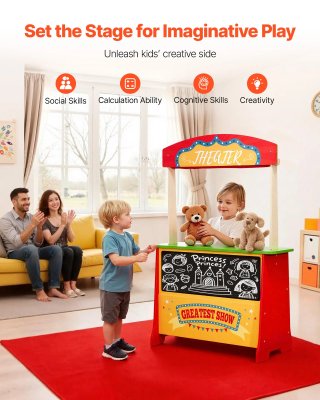 Set da Gioco per Bambini in Legno Reversibile