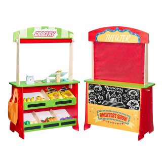 Set da Gioco per Bambini in Legno Reversibile