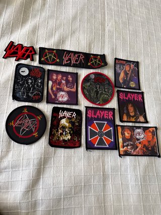 Lote de 11 patches de música Slayer 20€ cada