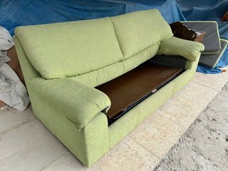 Sofá Cama 2 Plazas Verde Claro
