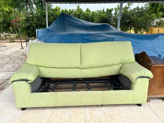 Sofá Cama 2 Plazas Verde Claro