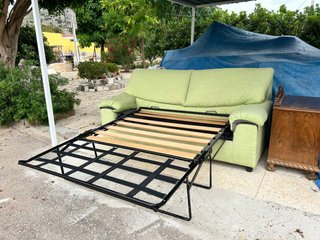 Sofá Cama 2 Plazas Verde Claro