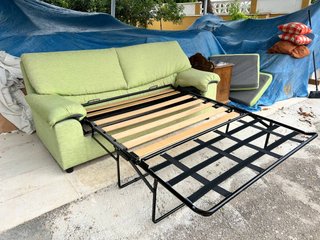 Sofá Cama 2 Plazas Verde Claro