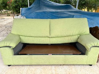 Sofá Cama 2 Plazas Verde Claro