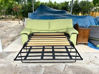 Sofá Cama 2 Plazas Verde Claro