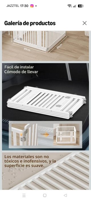 Jaula para perro blanca