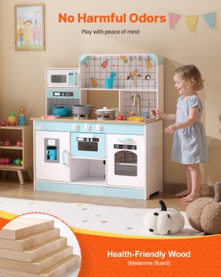 Set Giocattolo Cucina per Bambini in Legno 24 pz