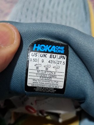 Hoka Scarpe da Ginnastica Blu/Giallo Taglia 43