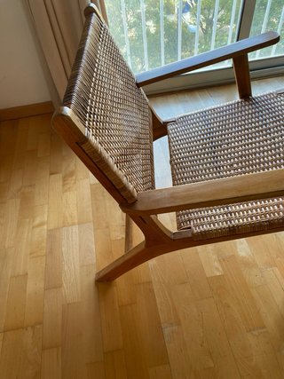 Butaca CH25 Madera y Mimbre