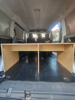 Mueble plegable Cama Camper Furgoneta en Peugeot