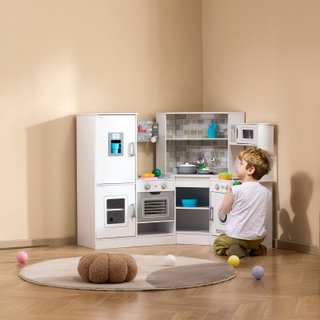 Set Giocattolo Cucina per Bambini 24 pezzi Bianco