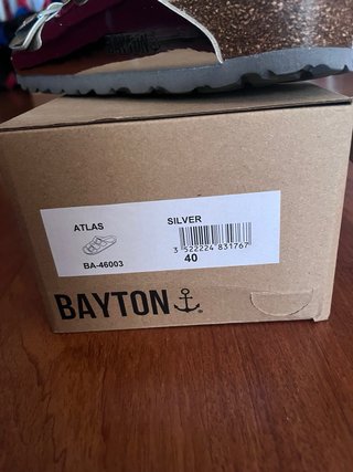 Sandalias Bayton Plateadas