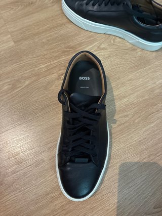 Zapatillas Hugo Boss Piel Originales Negras