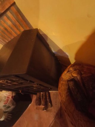 Estufa de leña con horno