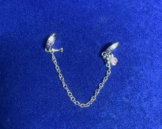 Cadena de seguridad Perro Huella pulsera Pandora