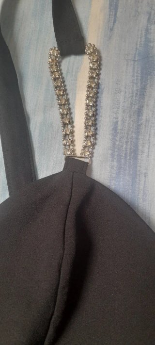 Vestido fiesta con tirantes.Regalo el vestido larg