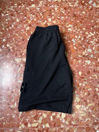 Stone Island Pantalones Cortos Negros