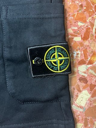 Stone Island Pantalones Cortos Negros