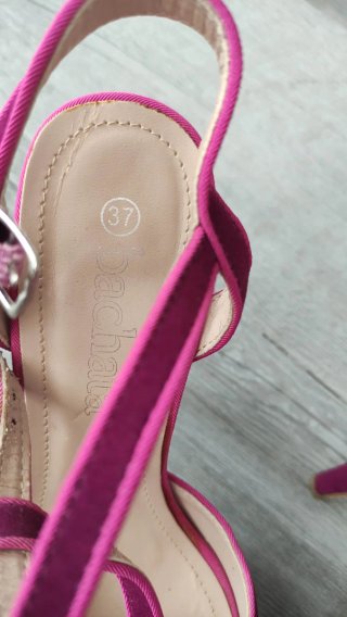 Tacones Mujer Rosa/Morado Talla 37