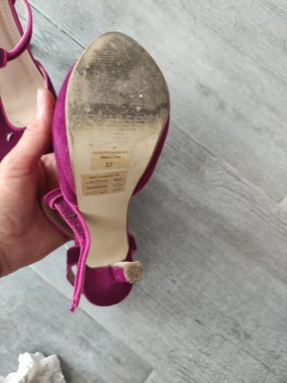 Tacones Mujer Rosa/Morado Talla 37
