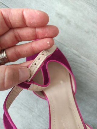 Tacones Mujer Rosa/Morado Talla 37