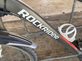 Bicicleta de Montaña Rockrider Gris/Naranja