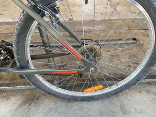Bicicleta de Montaña Rockrider Gris/Naranja