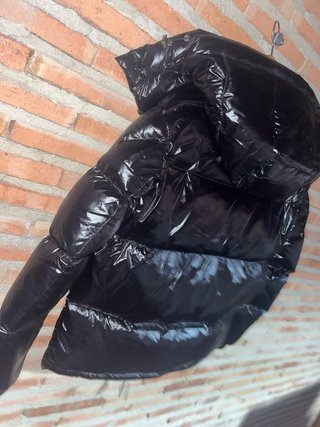 Chaqueta Moncler Negra Brillante