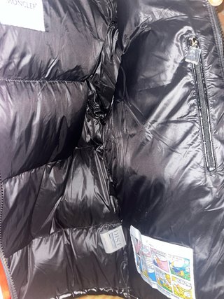 Chaqueta Moncler Negra Brillante