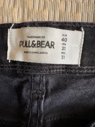 Pantalones vaqueros negros Pull&Bear