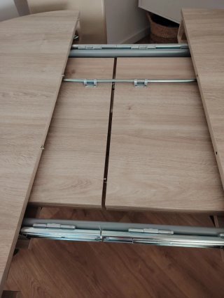 Mesa comedor redonda 2 extensiones